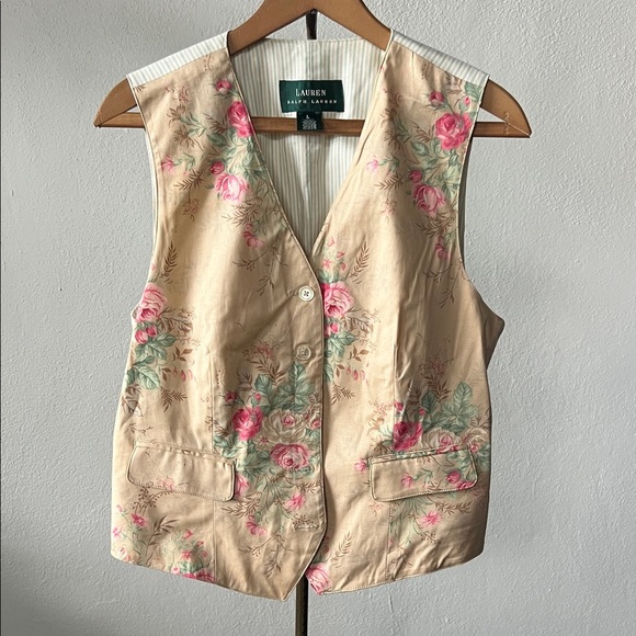Ralph Lauren LRL Floral Vest Size Large - Picture 1 of 4